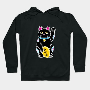 Black Maneki Neko Hoodie